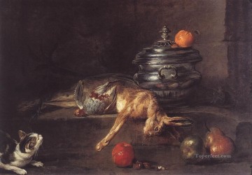  Baptiste Oil Painting - The Silver Turee Jean Baptiste Simeon Chardin still life